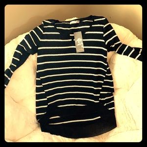 Lazy Sundays black and white striped sweater